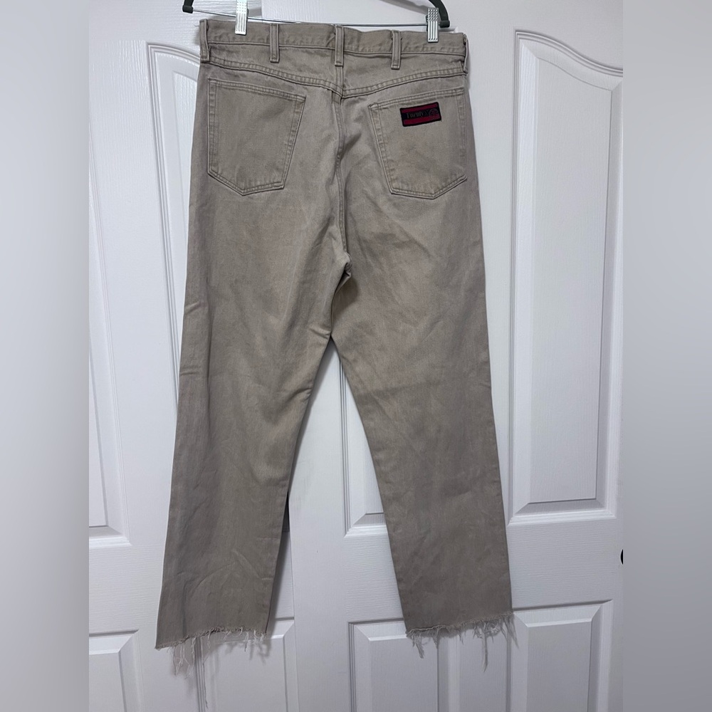 Wrangler Twenty X Men's Tan Straight Pants - 36 X 36 - Frayed bottom - Picture 4 of 6